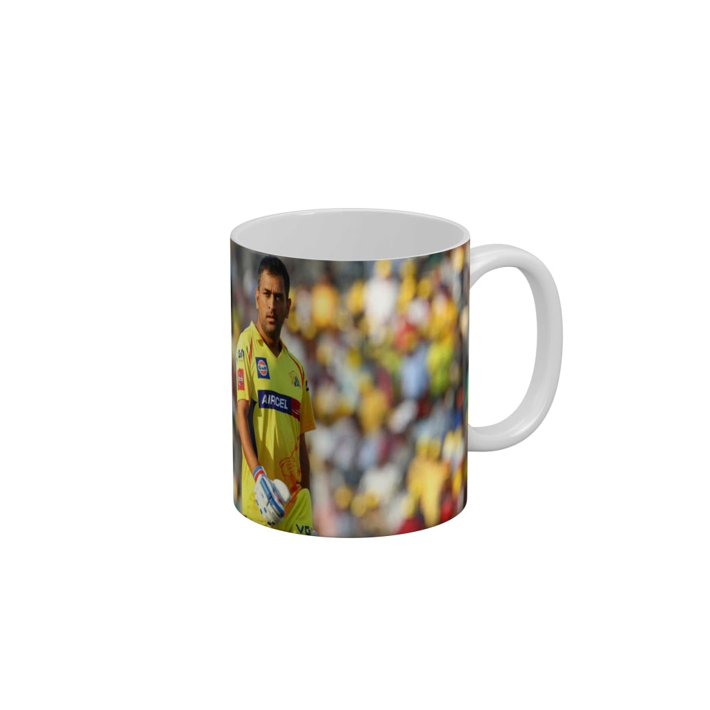 MS Dhoni CSK Coffee Ceramic Mug 350 ML-FunkyDecors