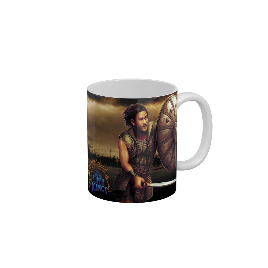 MS Dhoni CSK Coffee Ceramic Mug 350 ML-FunkyDecors