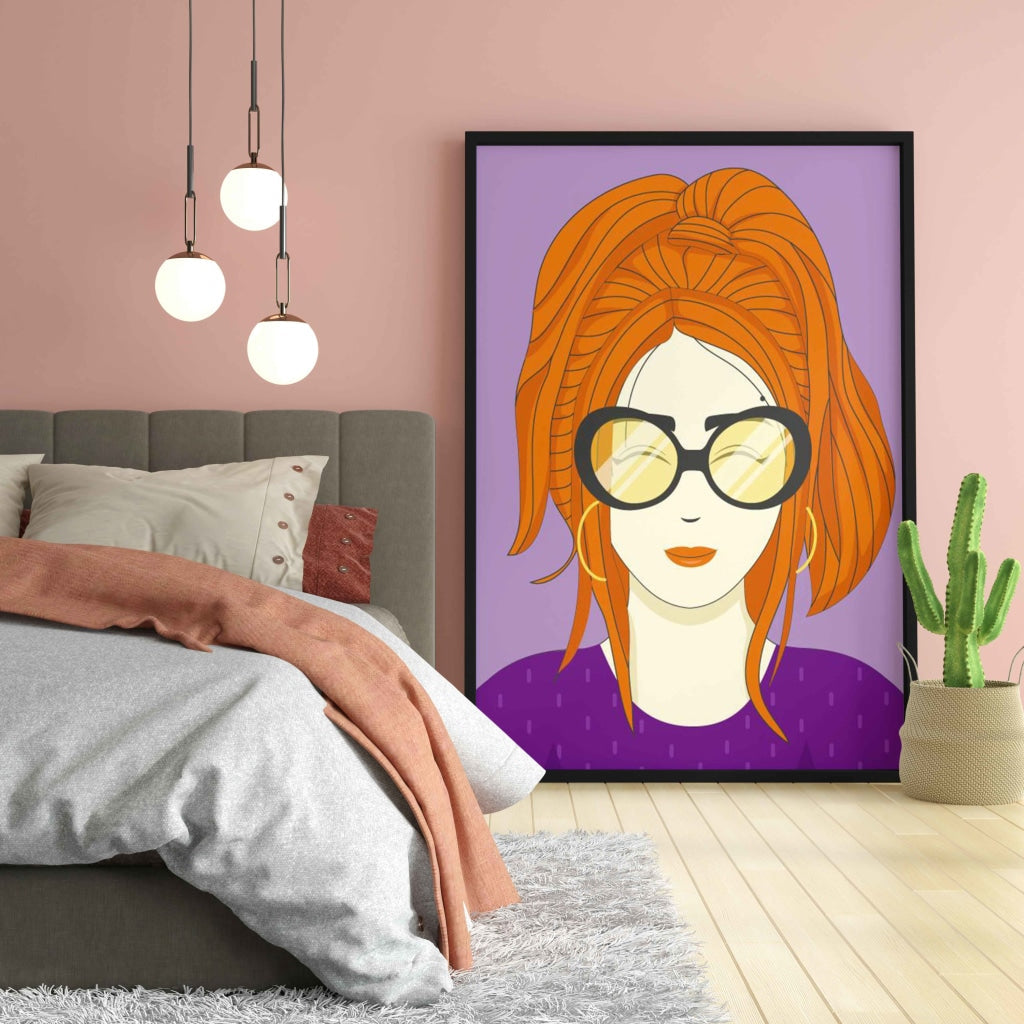 My Brown Hair Portrait Art Frame For Wall Decor- Funkydecors Xs / Black Posters Prints & Visual