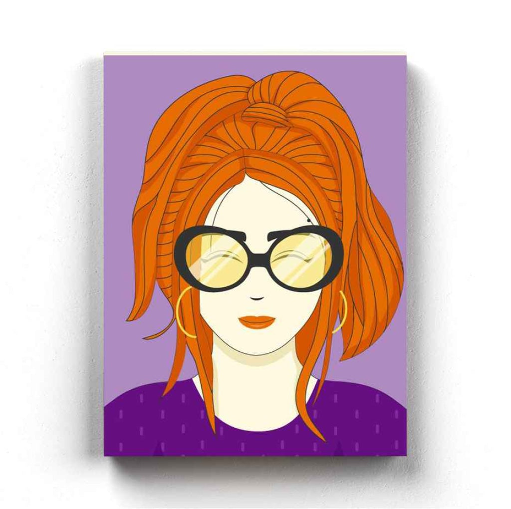My Brown Hair Portrait Art Frame For Wall Decor- Funkydecors Xs / Canvas Posters Prints & Visual