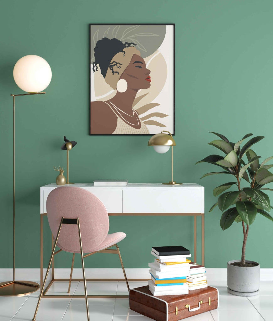 My Perfect Curls Portrait Art Frame For Wall Decor- Funkydecors Xs / Black Posters Prints & Visual