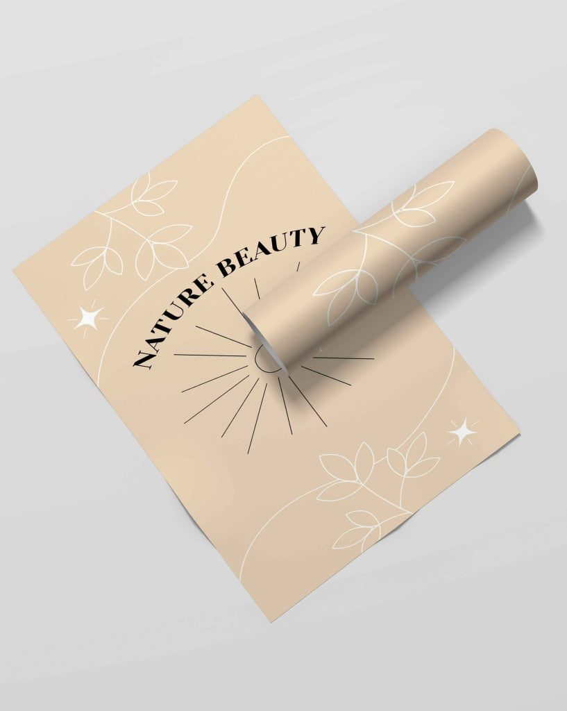Nature Beauty - Minimal Art Frame For Wall Decor- Funkydecors Xs / Roll Posters Prints &amp; Visual
