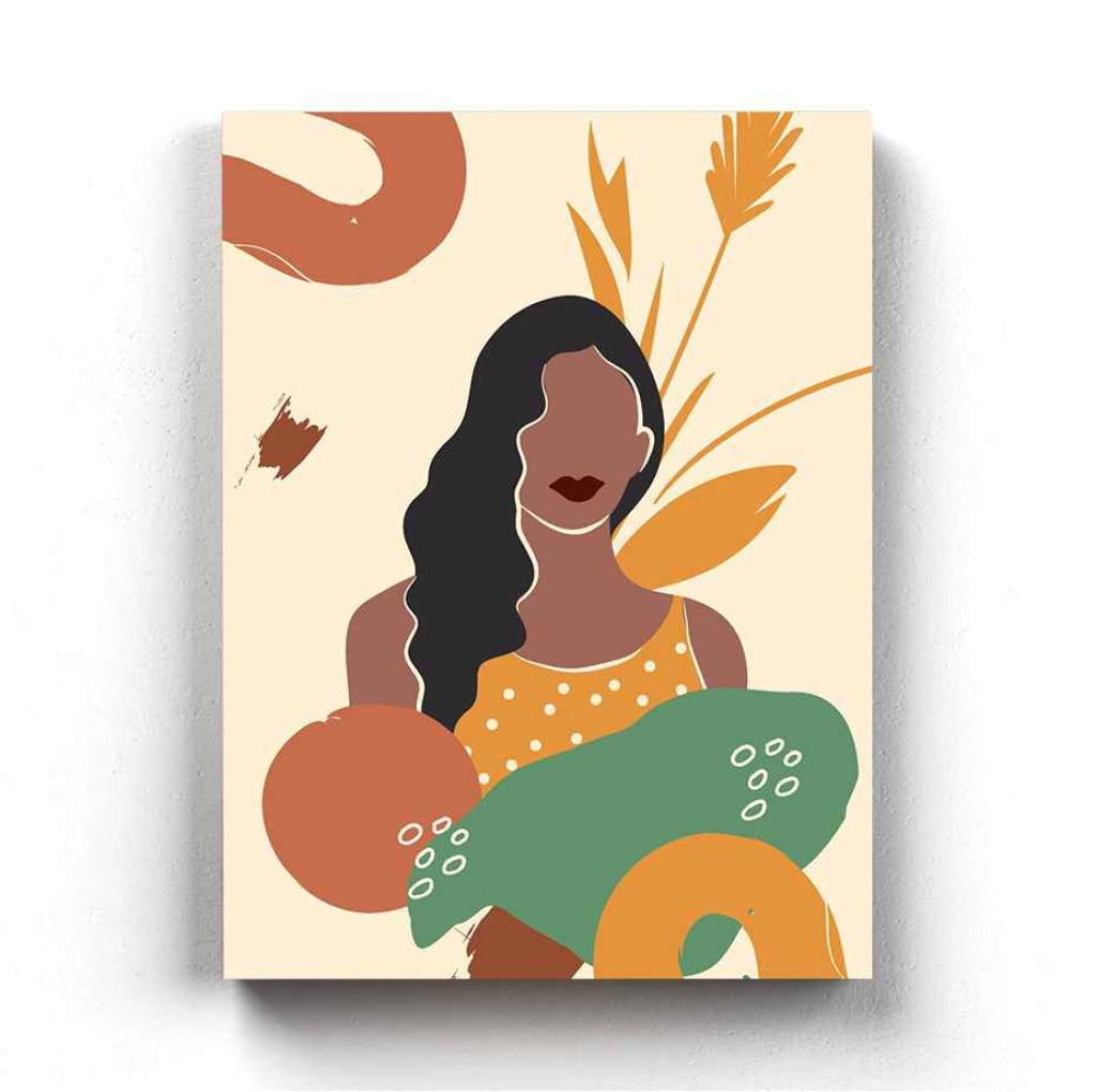 Nature Love Women Portrait Art Frame For Wall Decor- Funkydecors Xs / Canvas Posters Prints & Visual