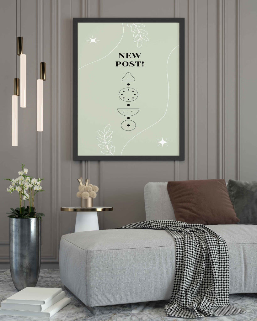 New Post - Minimal Art Frame For Wall Decor- Funkydecors Xs / Black Posters Prints &amp; Visual Artwork