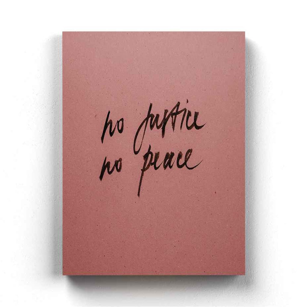 No Justice Peace - Quotes Art Frame For Wall Decor- Funkydecors Xs / Canvas Posters Prints &amp; Visual