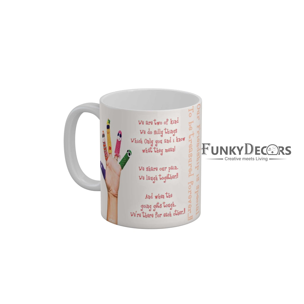 Our friendship is special to be treasured forever Coffee Ceramic Mug 350 ML-FunkyDecors