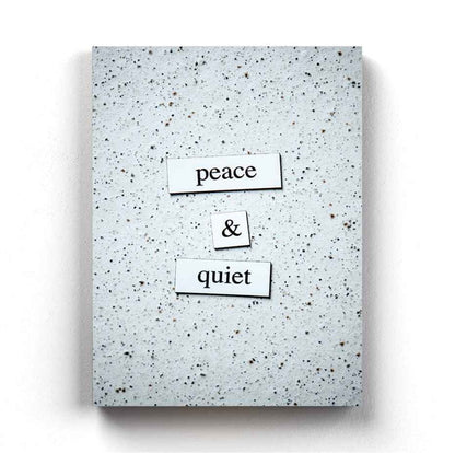 Peace And Quiet - Quotes Art Frame For Wall Decor- Funkydecors Xs / Canvas Posters Prints & Visual