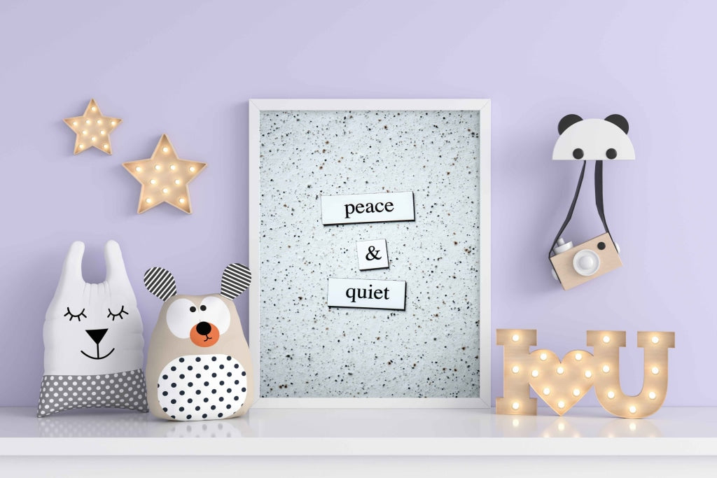 Peace And Quiet - Quotes Art Frame For Wall Decor- Funkydecors Xs / White Posters Prints & Visual