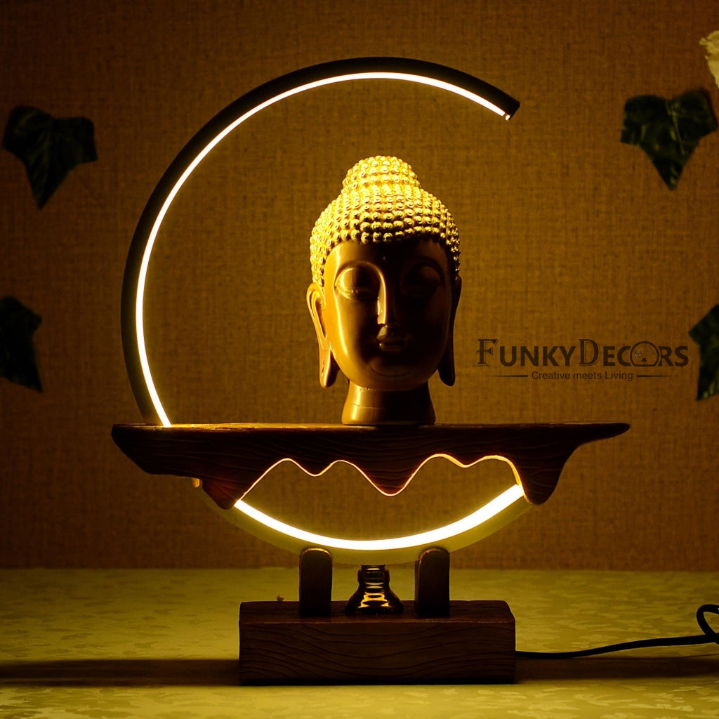 Peaceful Buddha Face Table Lamp For Anniversary Birthday Gift Christmas Home And Office Decor Lamps