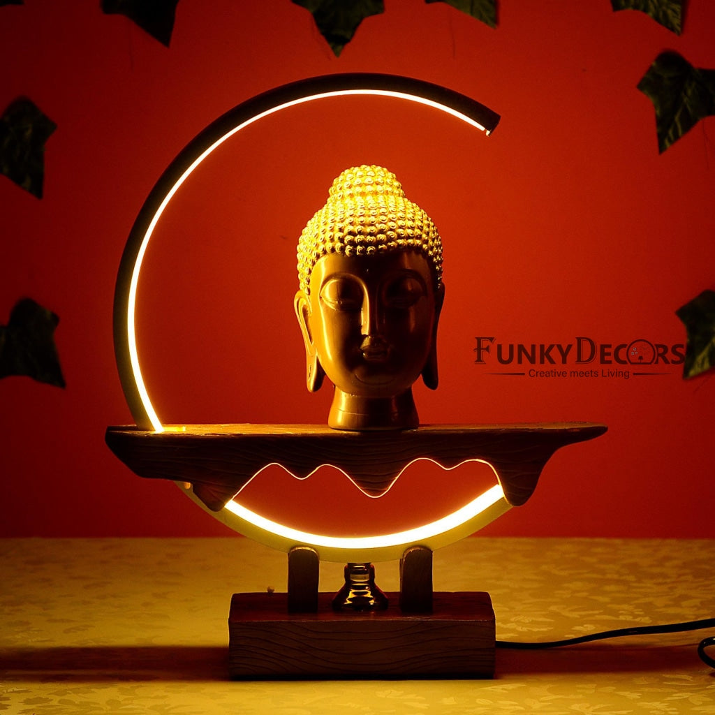 Peaceful Buddha Face Table Lamp For Anniversary Birthday Gift Christmas Home And Office Decor Lamps