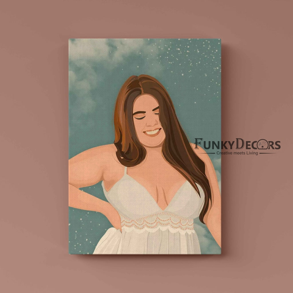 Personalized Illustration Art Frame For Wall Decor- Funkydecors Posters Prints & Visual Artwork