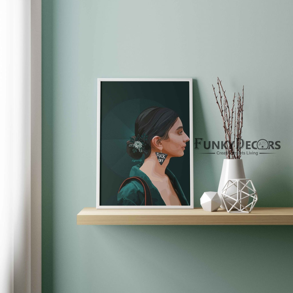 Personalized Illustration Art Frame For Wall Decor- Funkydecors Posters Prints & Visual Artwork