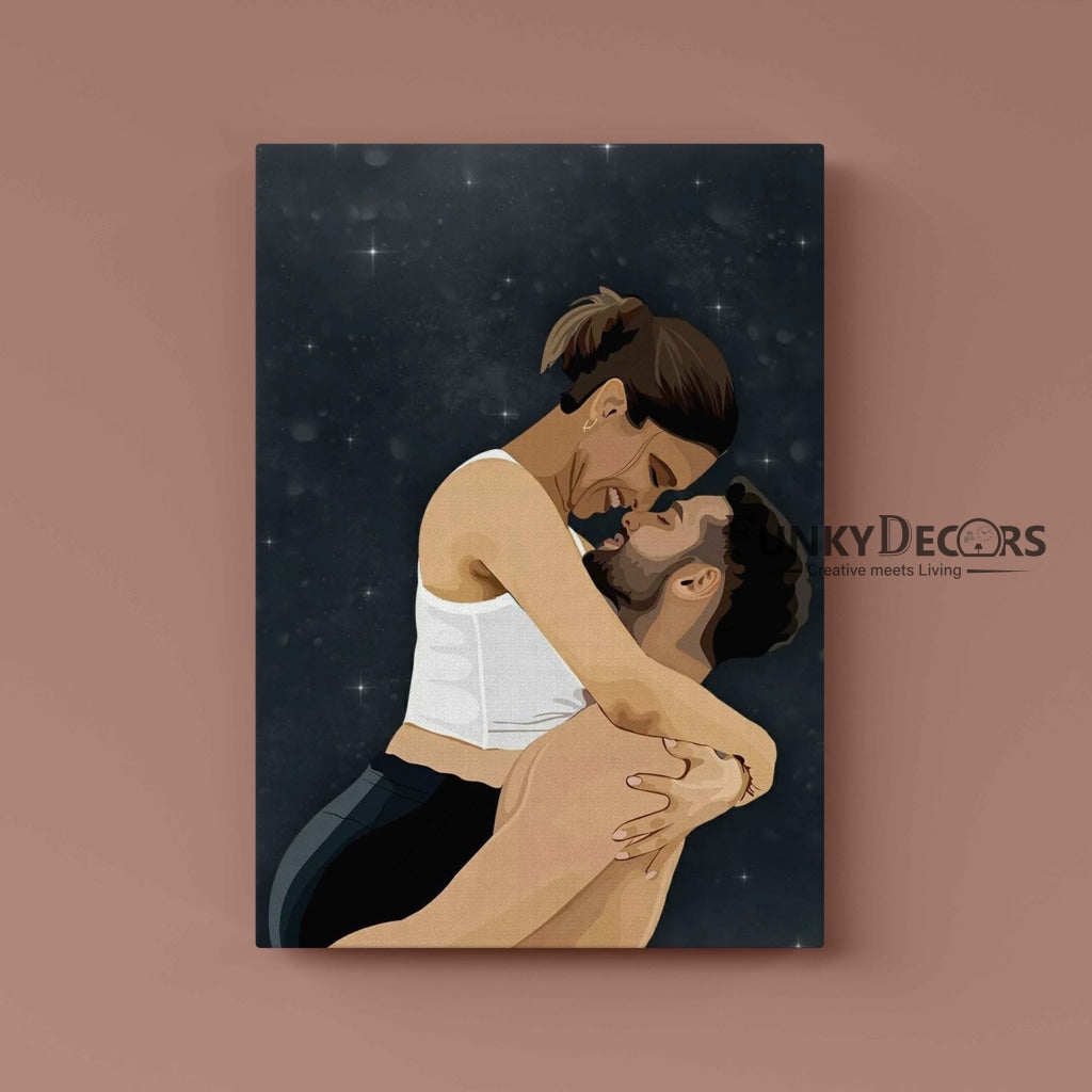 Personalized Illustration Art Frame For Wall Decor- Funkydecors Posters Prints & Visual Artwork