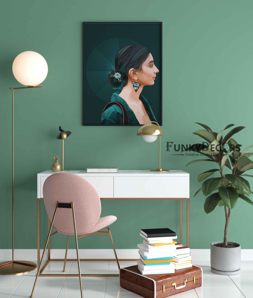 Personalized Illustration Art Frame For Wall Decor- Funkydecors Posters Prints & Visual Artwork