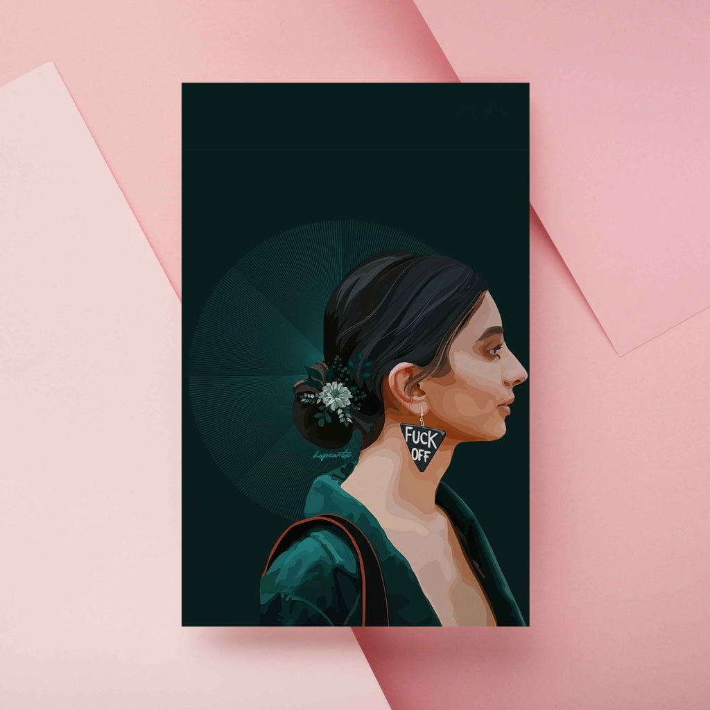 Personalized Illustration Art Frame For Wall Decor- Funkydecors Xs / Roll Posters Prints & Visual