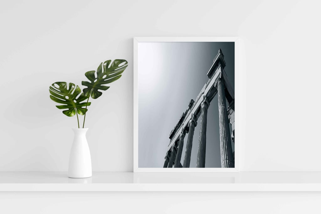 Pillar Achromatic Art Frame For Wall Decor- Funkydecors Xs / White Posters Prints &amp; Visual Artwork