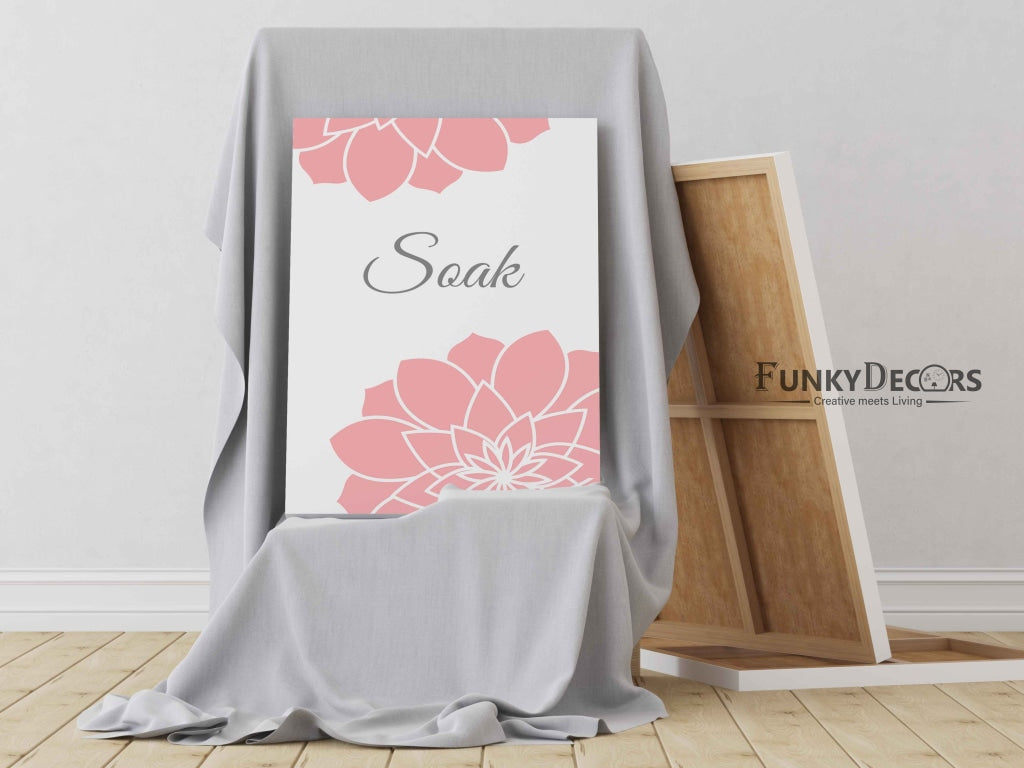 Pink Floral Art Frame For Wall Decor- Funkydecors Posters Prints & Visual Artwork