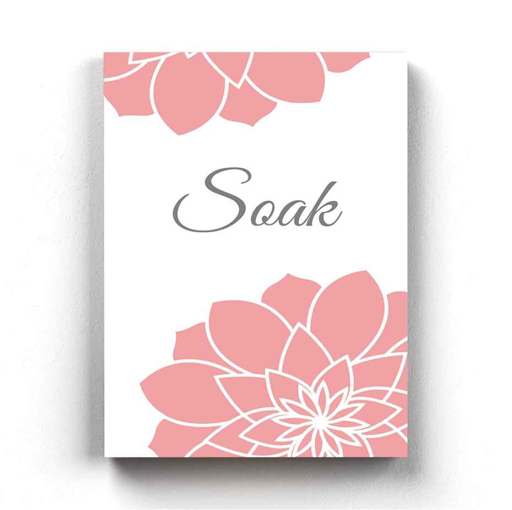 Pink Floral Art Frame For Wall Decor- Funkydecors Xs / Canvas Posters Prints &amp; Visual Artwork