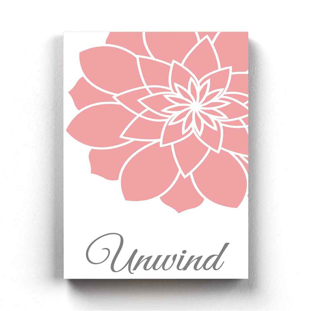 Pink Floral Art Frame For Wall Decor- Funkydecors Xs / Canvas Posters Prints & Visual Artwork