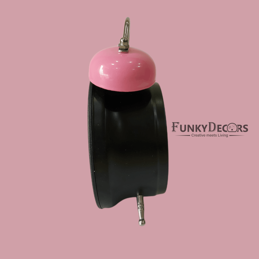 Pink Royal Retro Style Alarm Kids Room Table Clock-Funkydecors Clocks