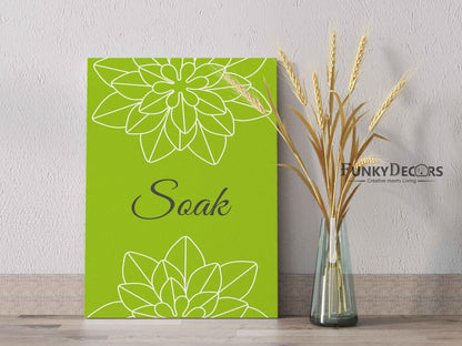 Pleasing Green Floral Art Frame For Wall Decor- Funkydecors Posters Prints & Visual Artwork