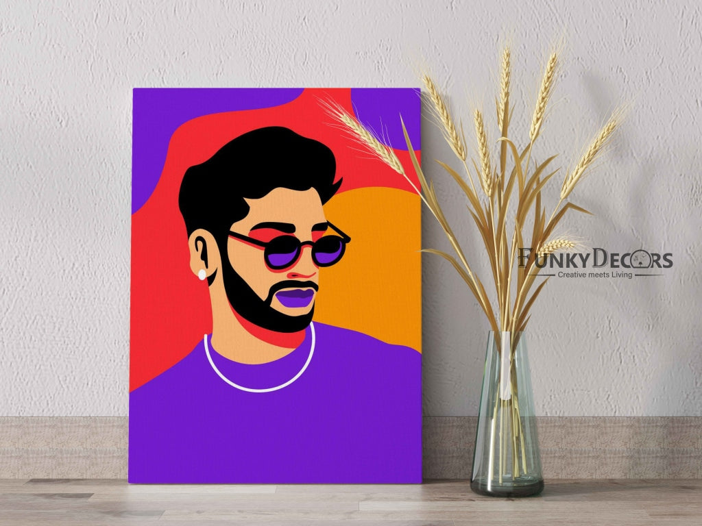 Pop Artist Portrait Art Frame For Wall Decor- Funkydecors Posters Prints & Visual Artwork