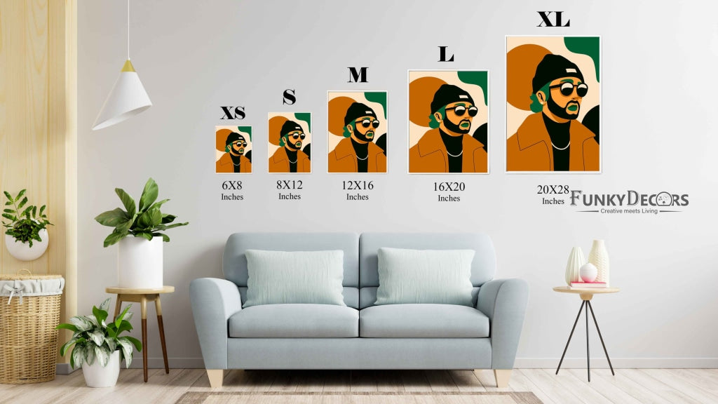Pop Artist Portrait Art Frame For Wall Decor- Funkydecors Posters Prints & Visual Artwork