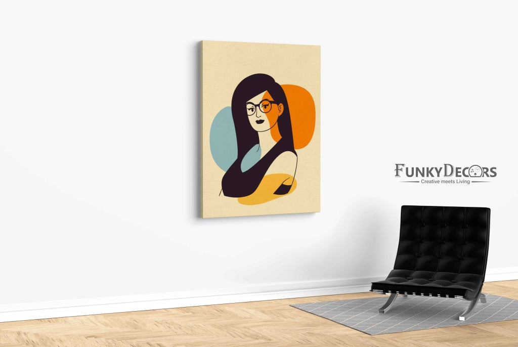 Pretty Women Portrait Art Frame For Wall Decor- Funkydecors Posters Prints & Visual Artwork