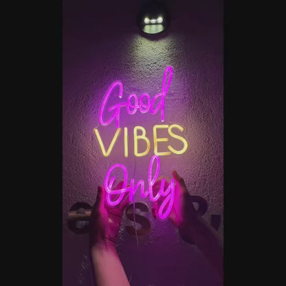 Good Vibes Only Neon Sign For Wall Decor- FunkyDecors