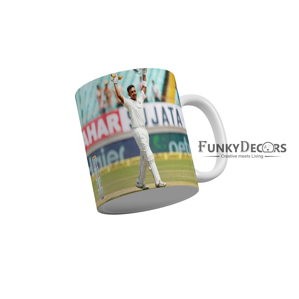 Prithvi Shaw Delhi Capitals Coffee Ceramic Mug 350 ML-FunkyDecors