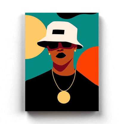 Radiant Man Portrait Art Frame For Wall Decor- Funkydecors Xs / Canvas Posters Prints & Visual