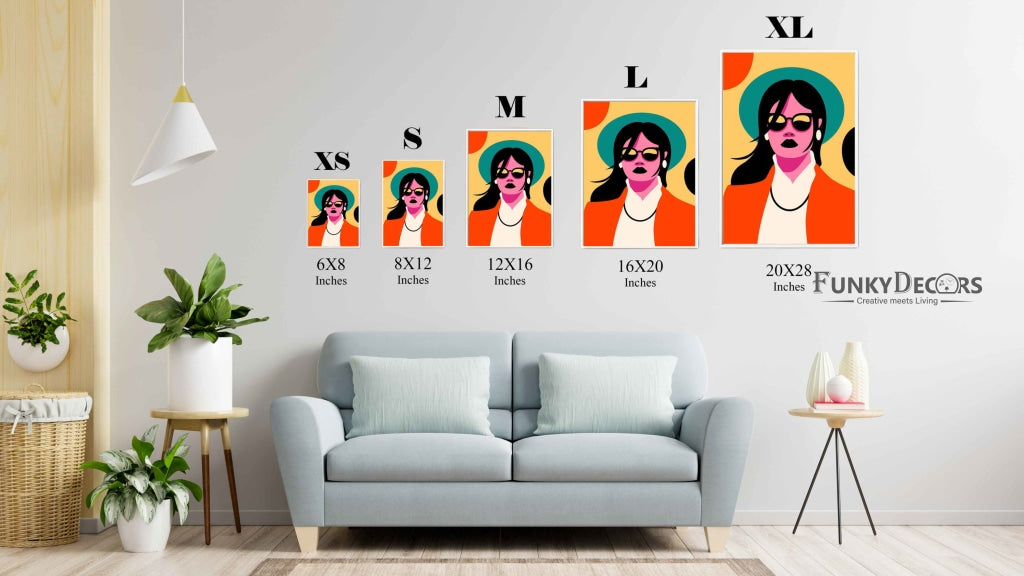 Radiant Women Portrait Art Frame For Wall Decor- Funkydecors Posters Prints & Visual Artwork