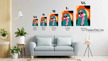 Radiant Women Portrait Art Frame For Wall Decor- Funkydecors Posters Prints & Visual Artwork