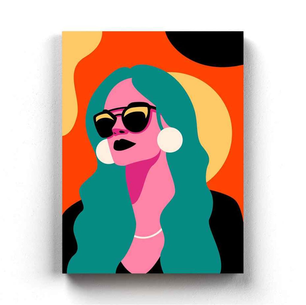 Radiant Women Portrait Art Frame For Wall Decor- Funkydecors Xs / Canvas Posters Prints & Visual