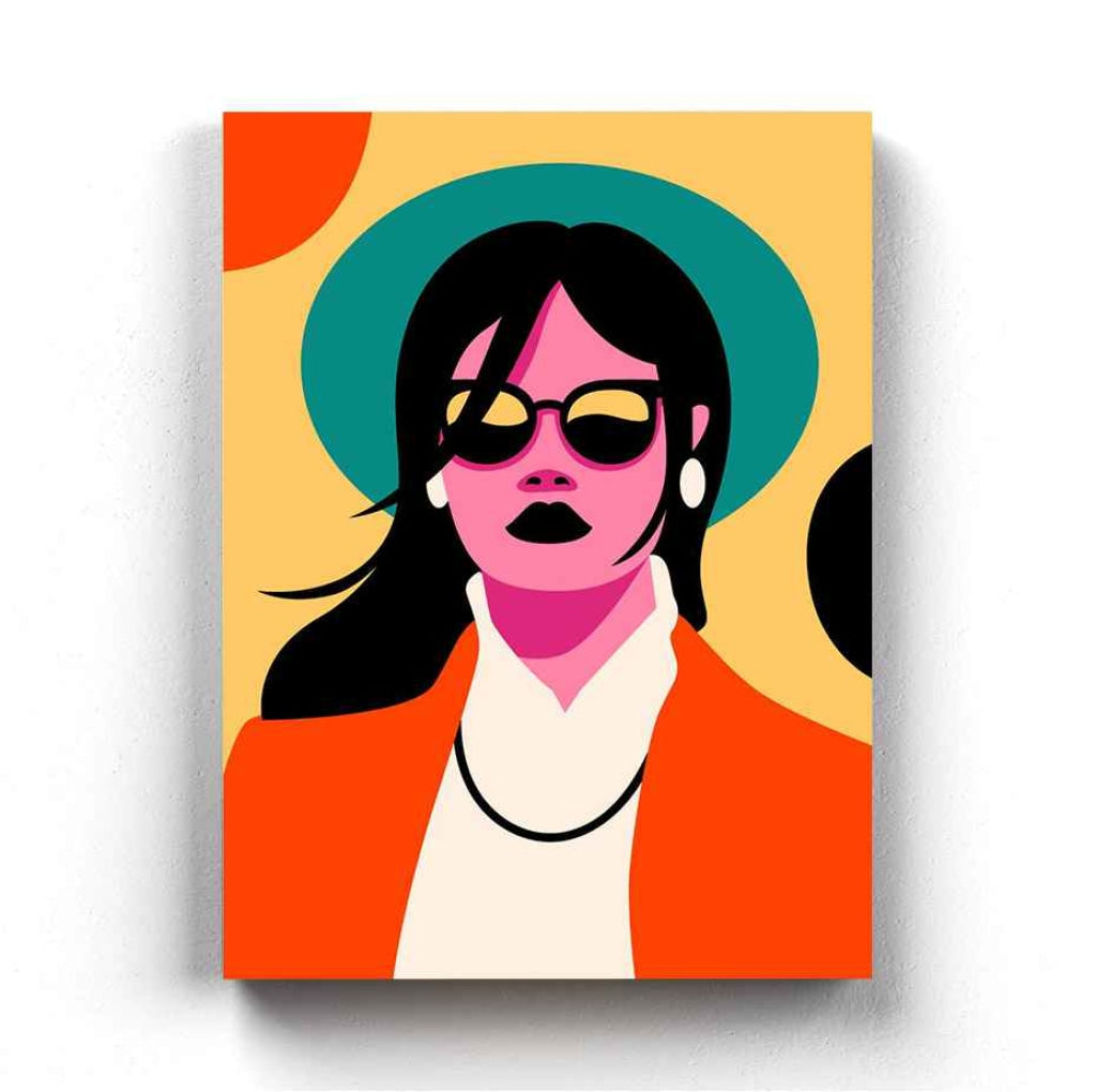 Radiant Women Portrait Art Frame For Wall Decor- Funkydecors Xs / Canvas Posters Prints & Visual