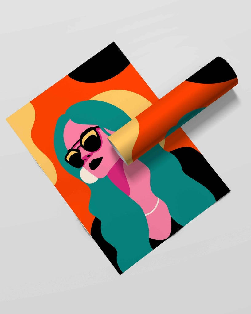 Radiant Women Portrait Art Frame For Wall Decor- Funkydecors Xs / Roll Posters Prints & Visual