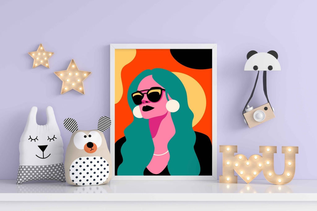 Radiant Women Portrait Art Frame For Wall Decor- Funkydecors Xs / White Posters Prints & Visual