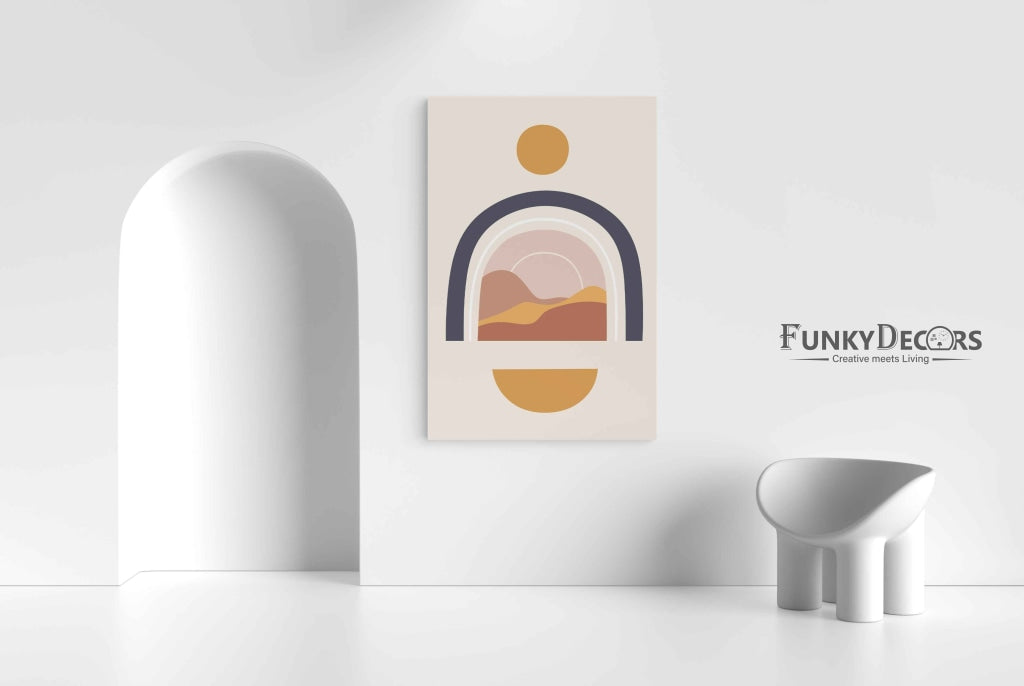 Rainbow Minimal Art Frame For Wall Decor- Funkydecors Posters Prints &amp; Visual Artwork