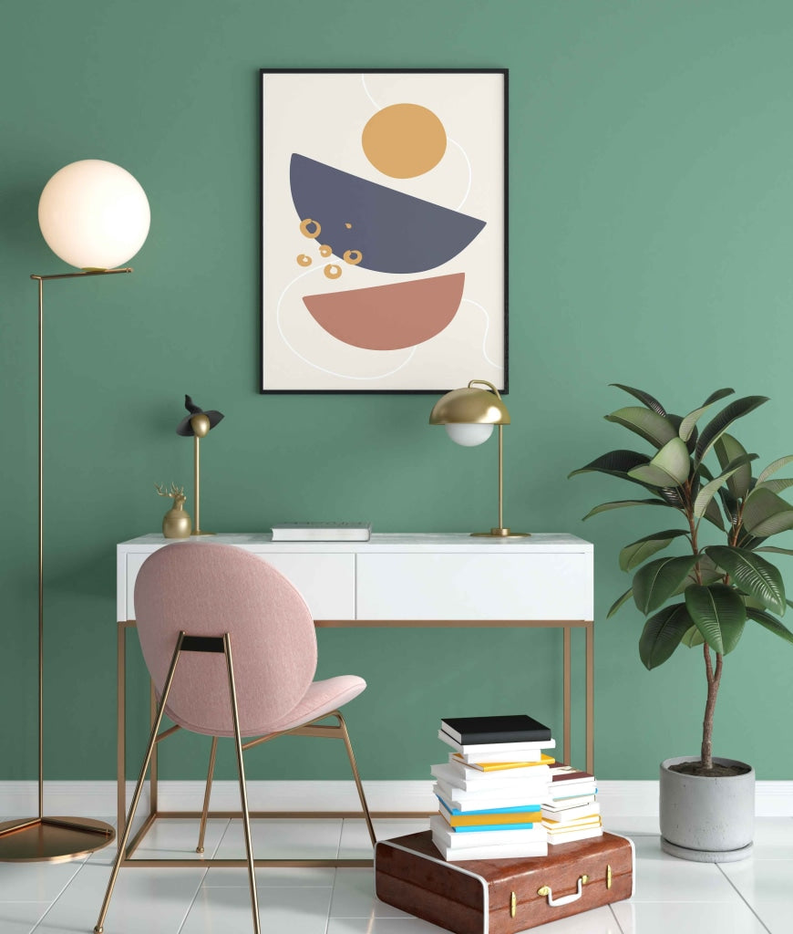 Rainbow Minimal Art Frame For Wall Decor- Funkydecors Xs / Black Posters Prints &amp; Visual Artwork