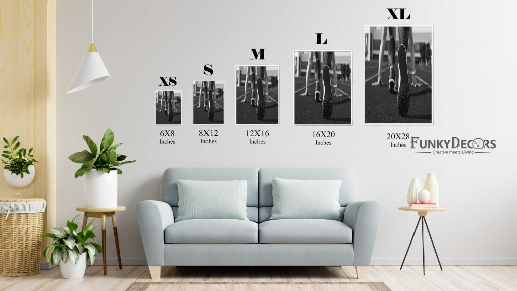 Ready Steady Go - Sports Art Frame For Wall Decor- Funkydecors Posters Prints & Visual Artwork