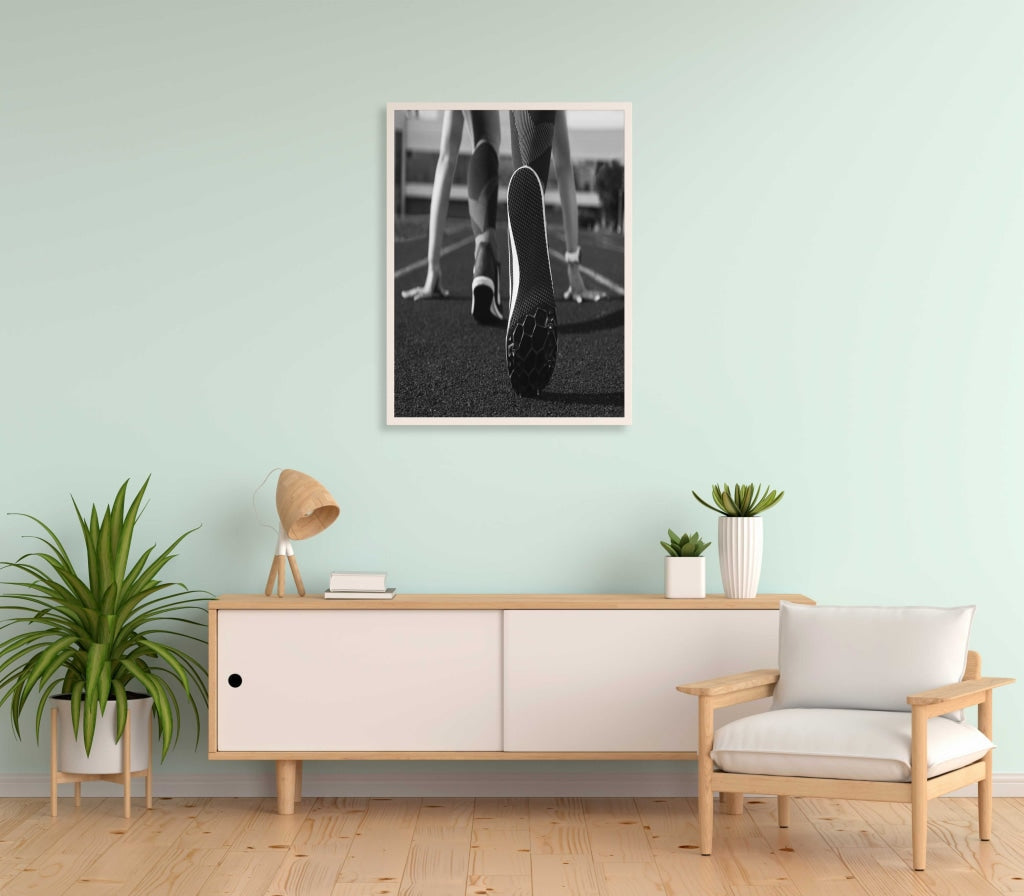 Ready Steady Go - Sports Art Frame For Wall Decor- Funkydecors Xs / White Posters Prints &amp; Visual