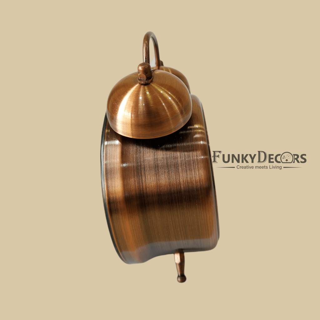 Red Bronze Royal Retro Style Alarm Kids Room Table Clock-Funkydecors Clocks