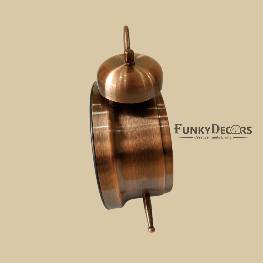 Red Bronze Royal Retro Style Alarm Kids Room Table Clock-Funkydecors Clocks
