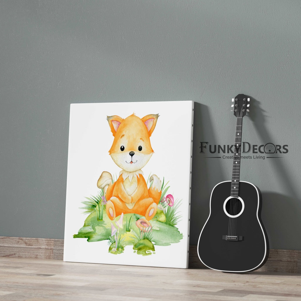 Red Fox - Nursery Art Frame For Wall Decor- Funkydecors Posters Prints &amp; Visual Artwork