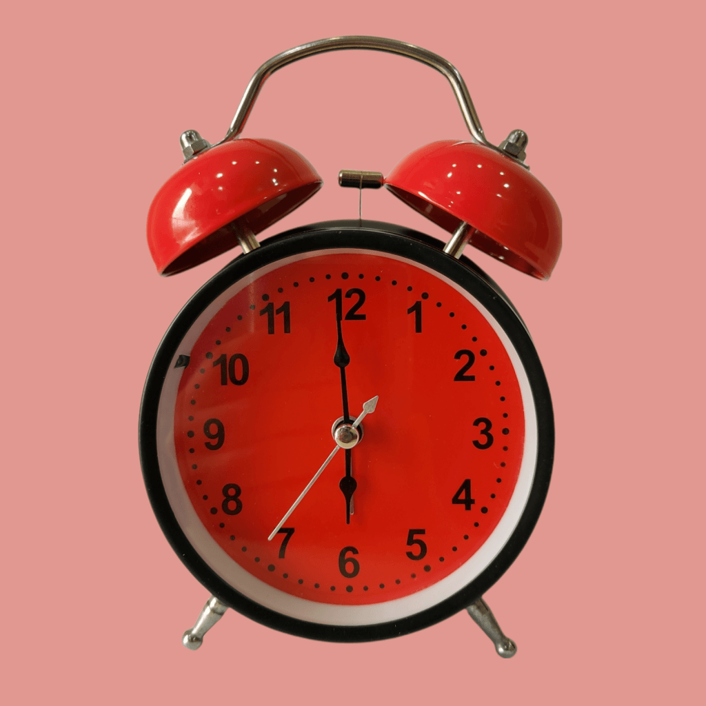 Red Royal Retro Style Alarm Kids Room Table Clock-Funkydecors Big Clocks