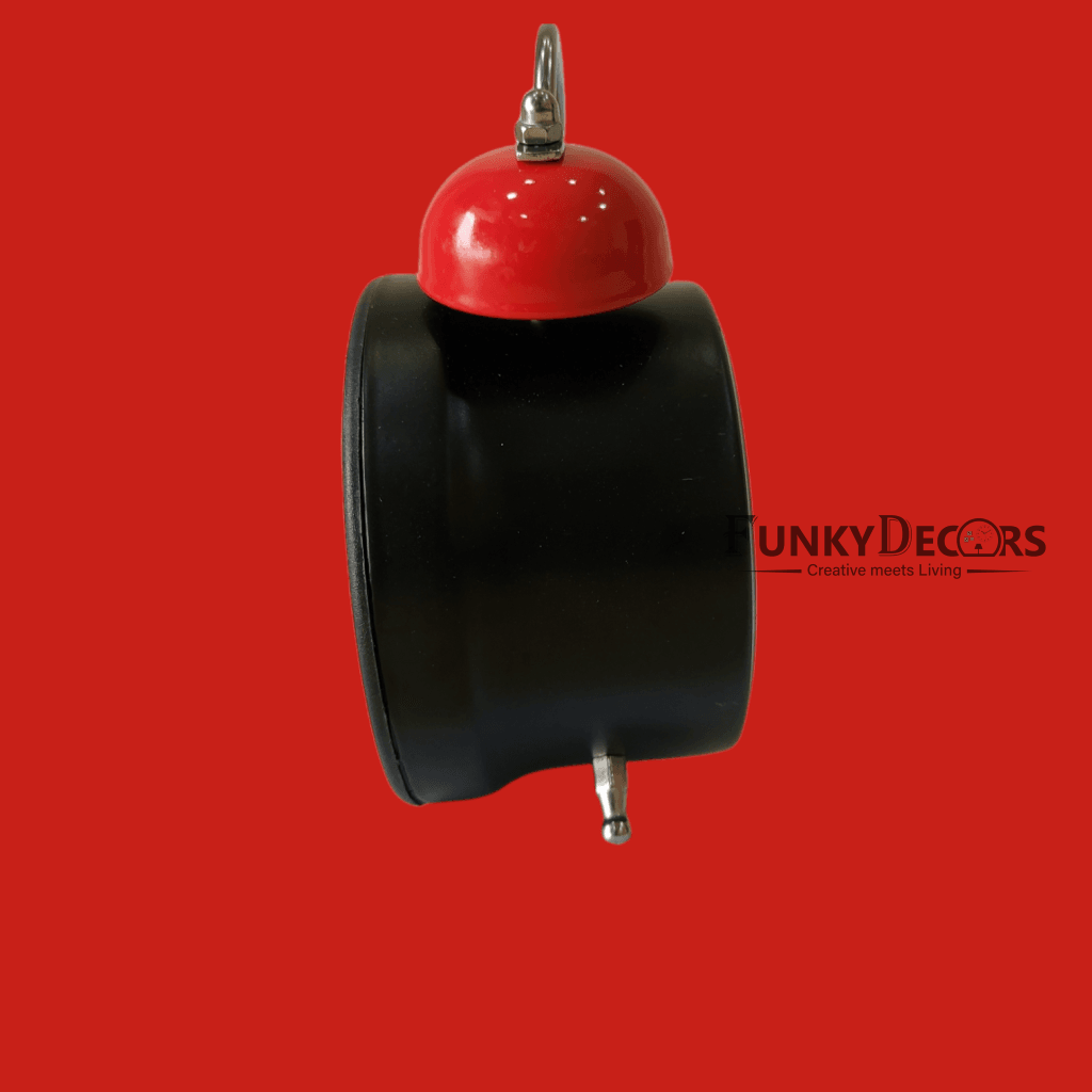 Red Royal Retro Style Alarm Kids Room Table Clock-Funkydecors Clocks