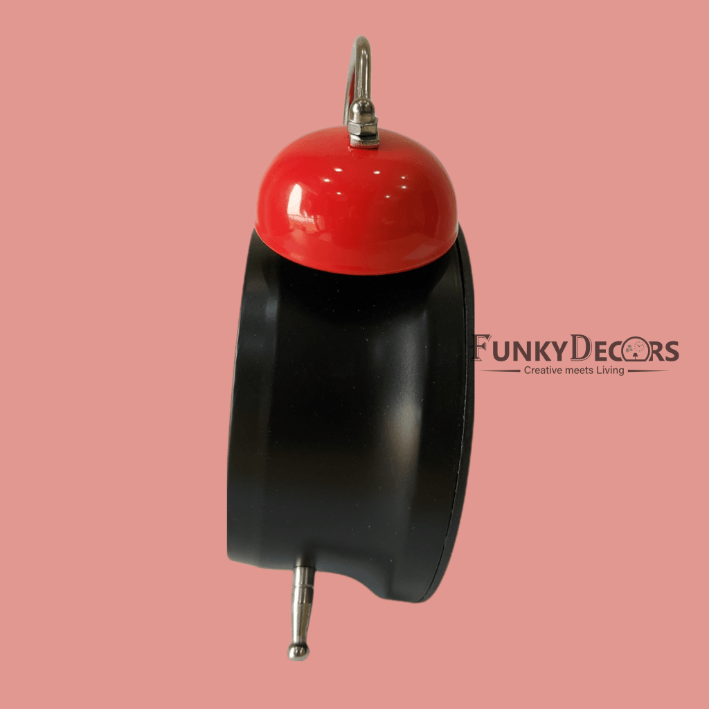 Red Royal Retro Style Alarm Kids Room Table Clock-Funkydecors Clocks