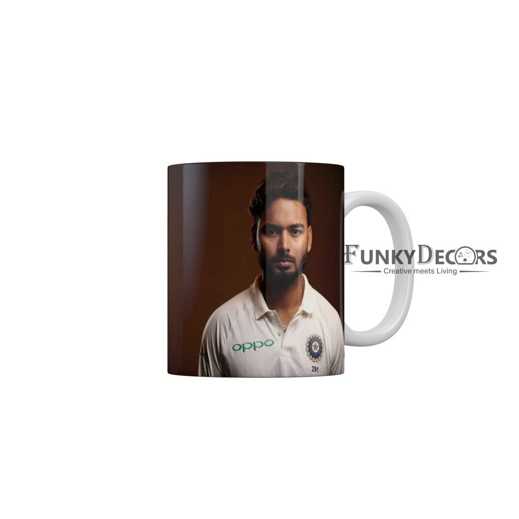 Rishabh Pant Delhi Capitals Coffee Ceramic Mug 350 ML-FunkyDecors