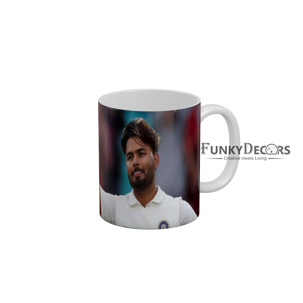 Rishabh Pant Delhi Capitals Coffee Ceramic Mug 350 ML-FunkyDecors