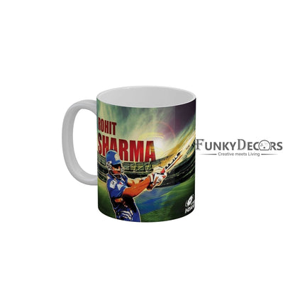 Rohit Sharma Mumbai Indians Coffee Ceramic Mug 350 ML-FunkyDecors